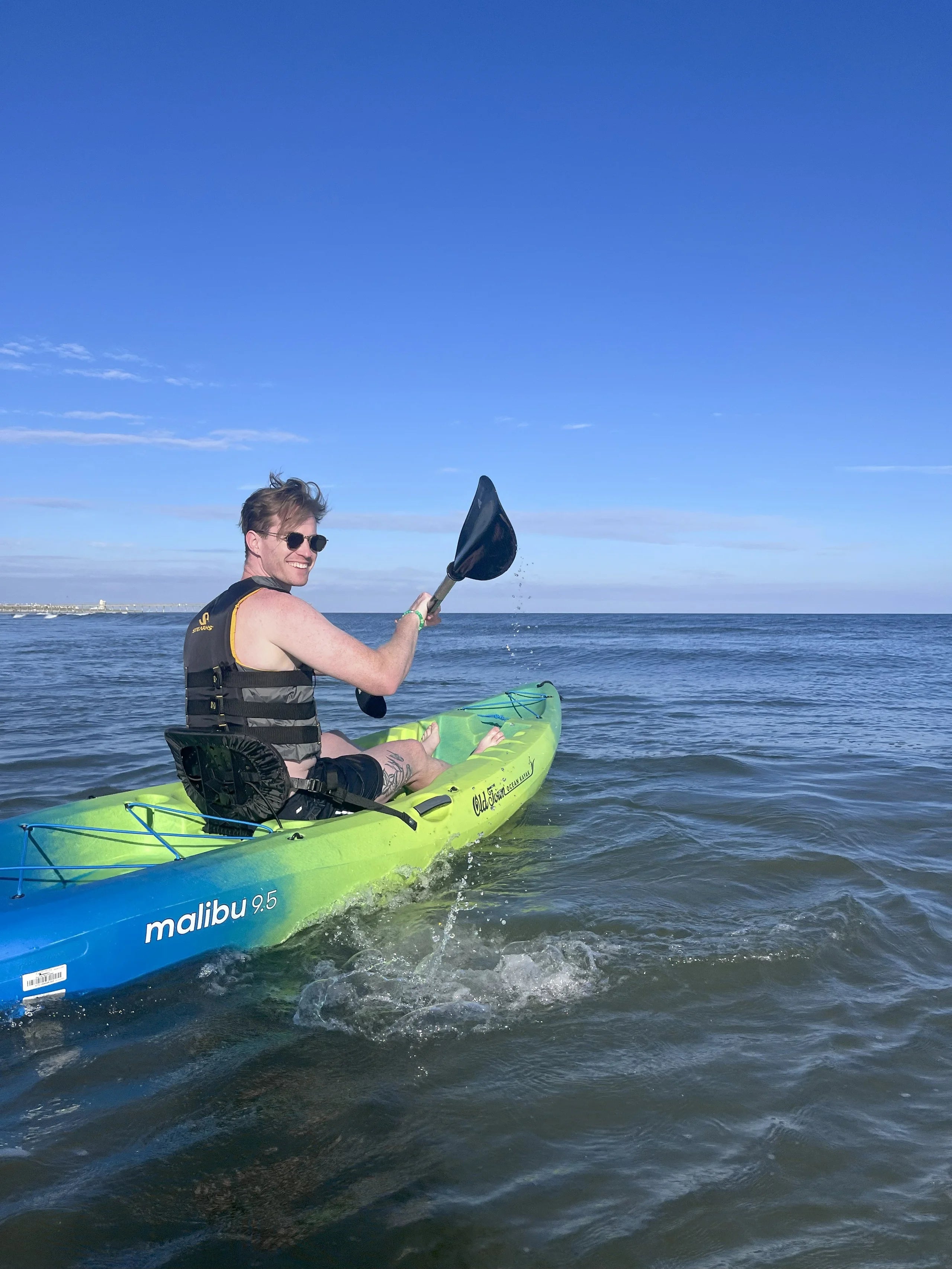 Single Kayak Rental NC | Sunset Oak Island Holden Beach | Carolina Cabanas